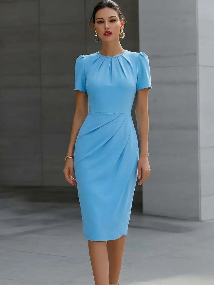 Elisia Waist Cinched Midi Dress