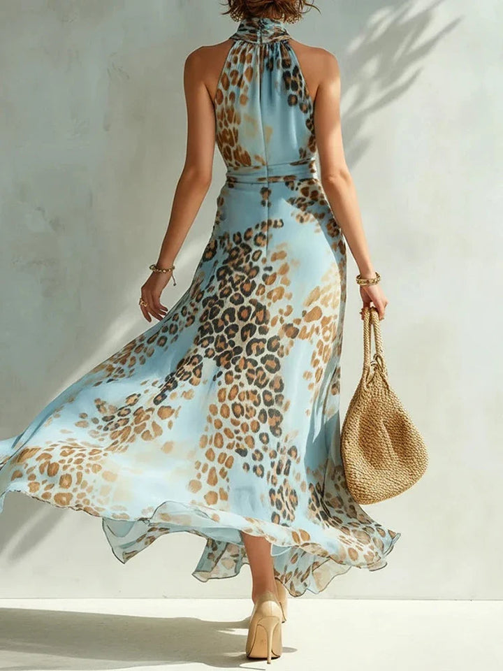 Bianca Leopard Print Maxi Dress