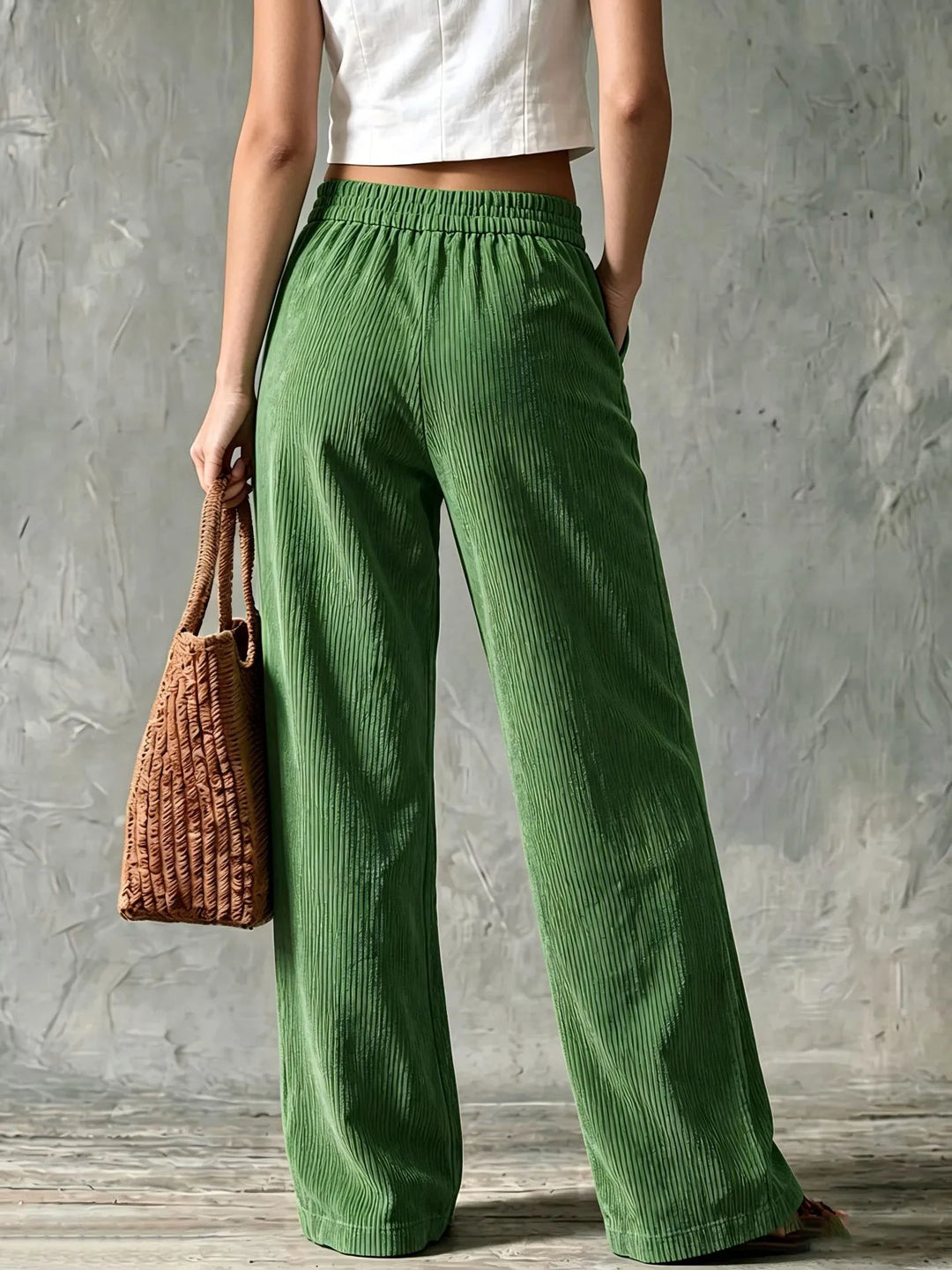Théa Corduroy Wide Leg Pants