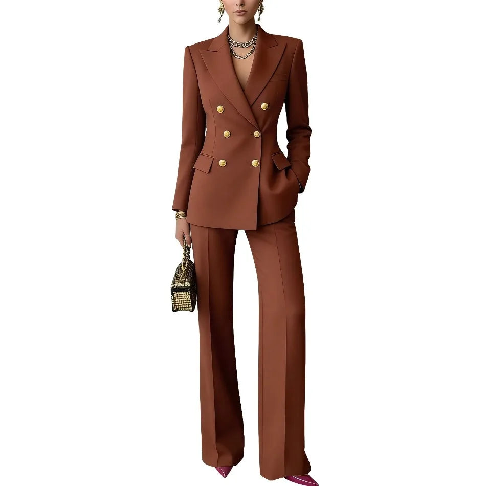 Corinne Double Breasted Blazer Set