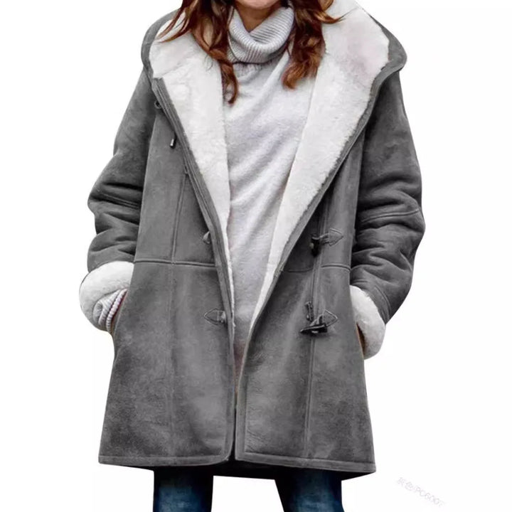 Emmeline Toggle Duffle Shearling Coat