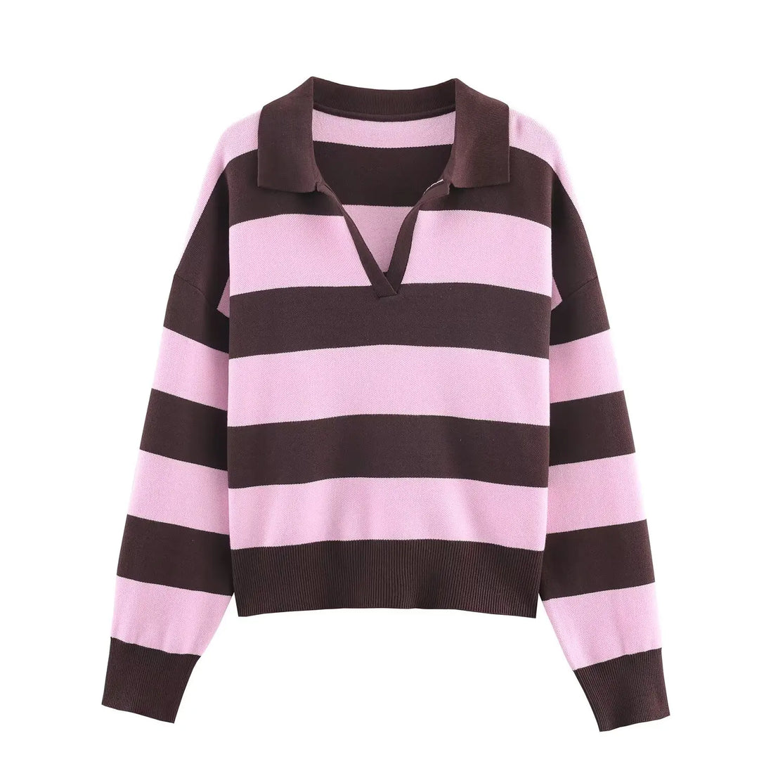 Imogen Johnny Collar Polo Sweater