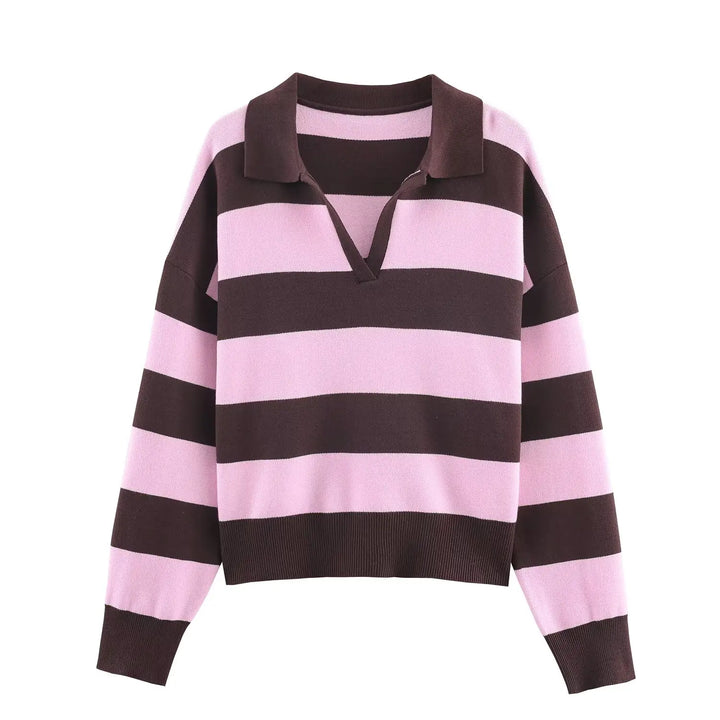 Imogen Johnny Collar Polo Sweater