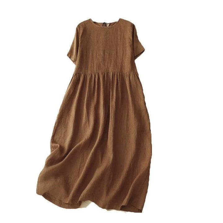 Nikki Relaxed Cotton Midi Dress