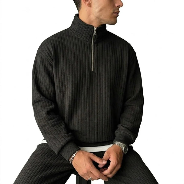 Weston Ribbed Half Zip Pullover