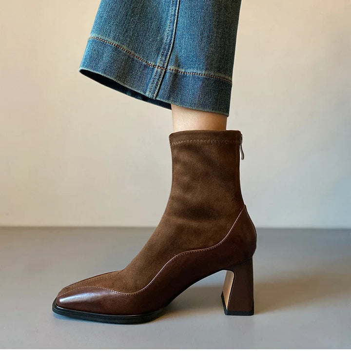 Rowena Square Toe Boots
