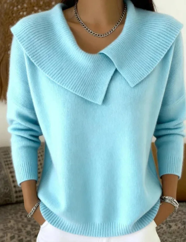 Genevieve Fold Collar Sweater