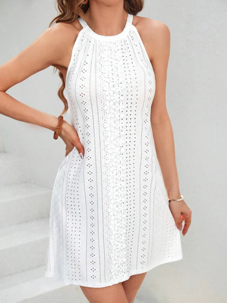 Sydney Eyelet Casual Mini Dress