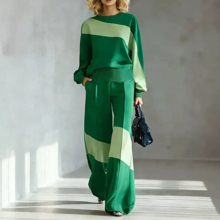 Guinevere Color Block Two Piece Set