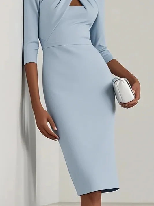 Tina Wrap Waist Midi Dress