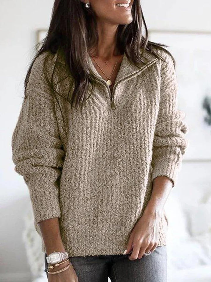 Katarina Quarter Zip Sweater