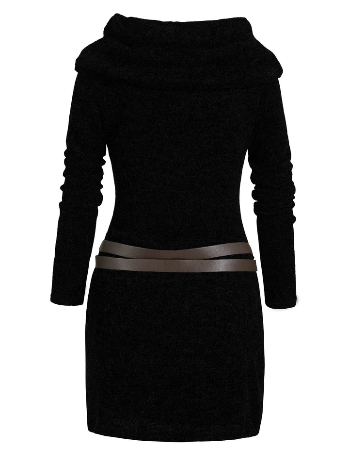 Marlowette Cowl Neck Sweater Dress