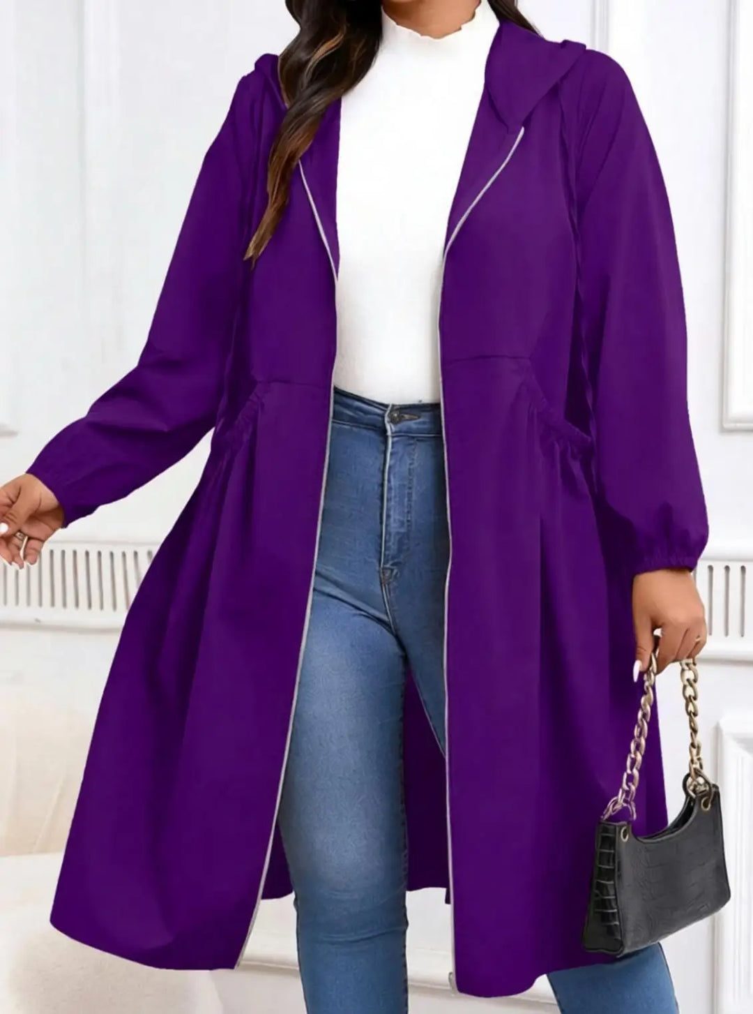 Marielena Drawstring Hood Coat