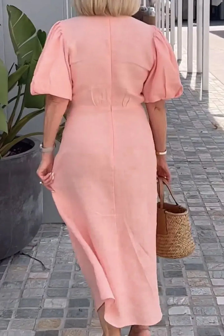 Sidonie Relaxed Tie Waist Midi Dress