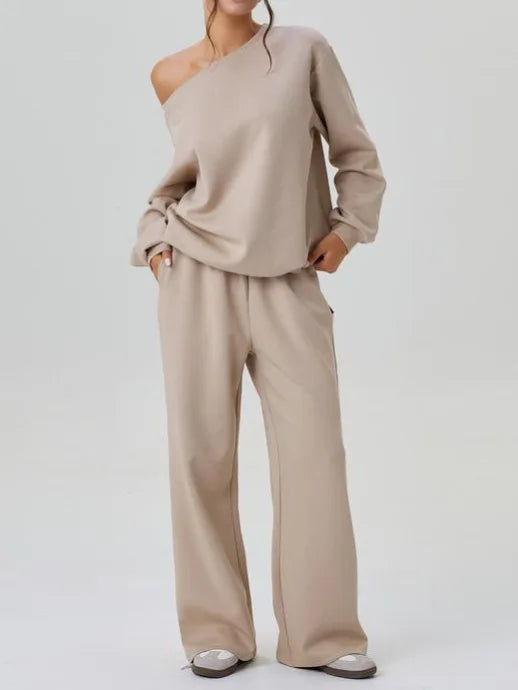 Estelle Off Shoulder Tracksuit Set