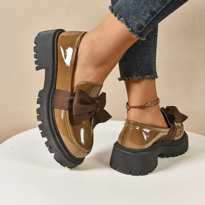 Soana Bow Rise Platform Loafers