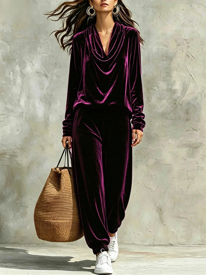 Kaylee Cowl Neck Pant Set