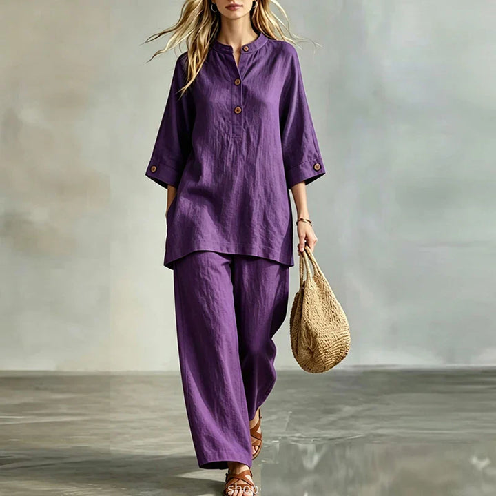 Aria Casual Linen Matching Set
