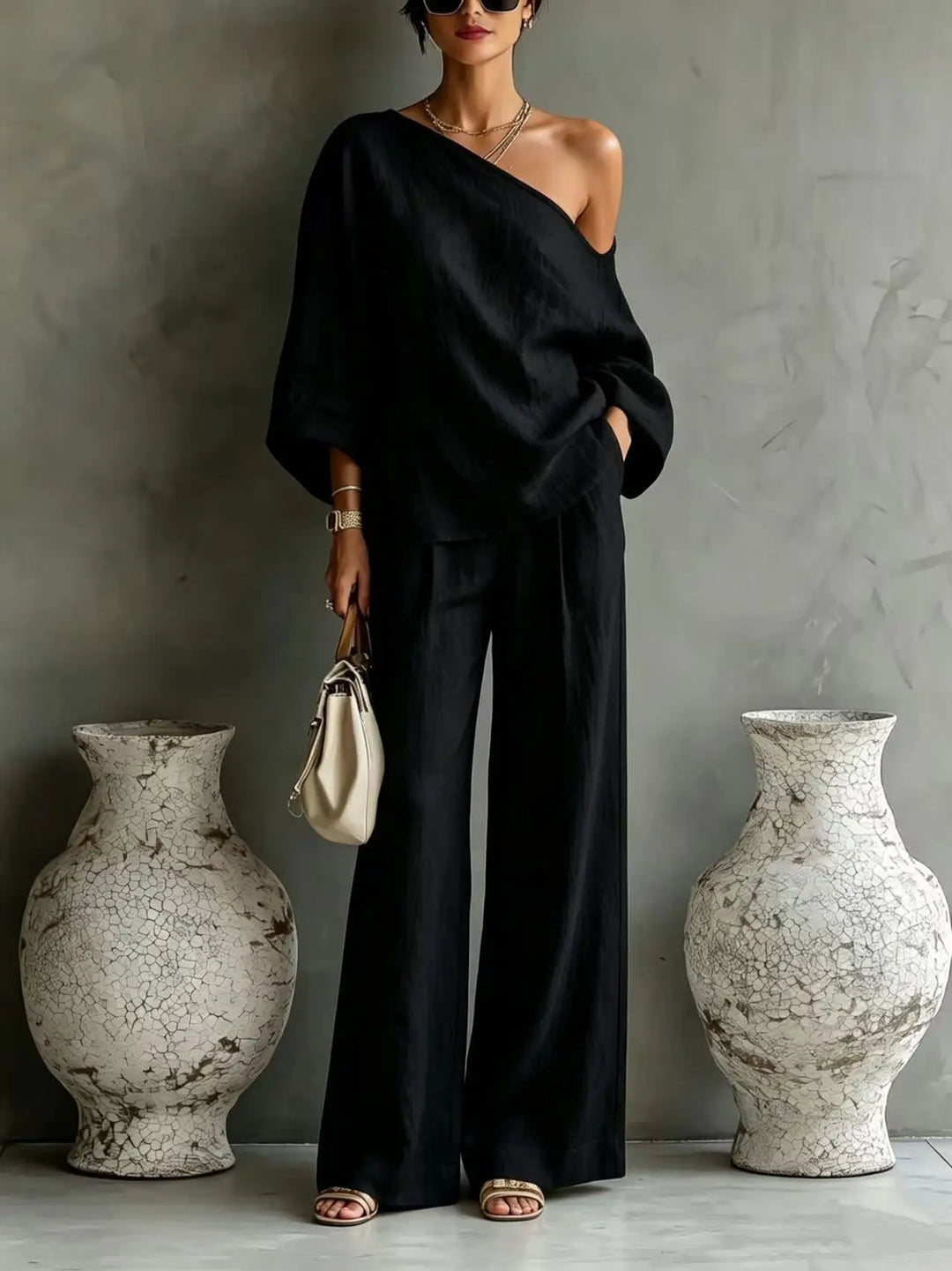 Ariana One Shoulder Matching Set