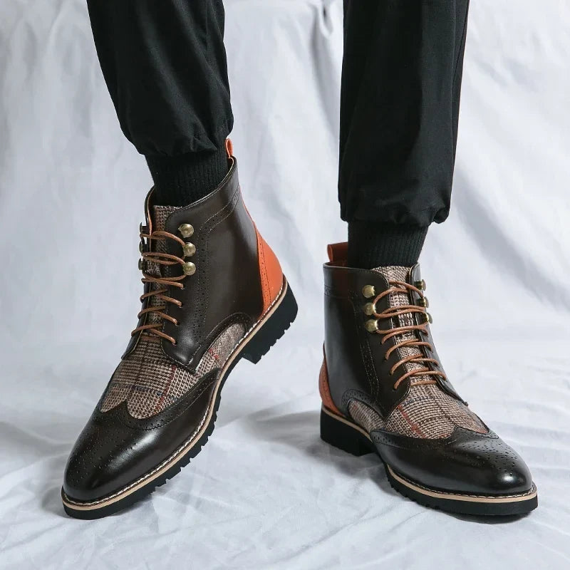 Mercer Wingtip Ankle Boots