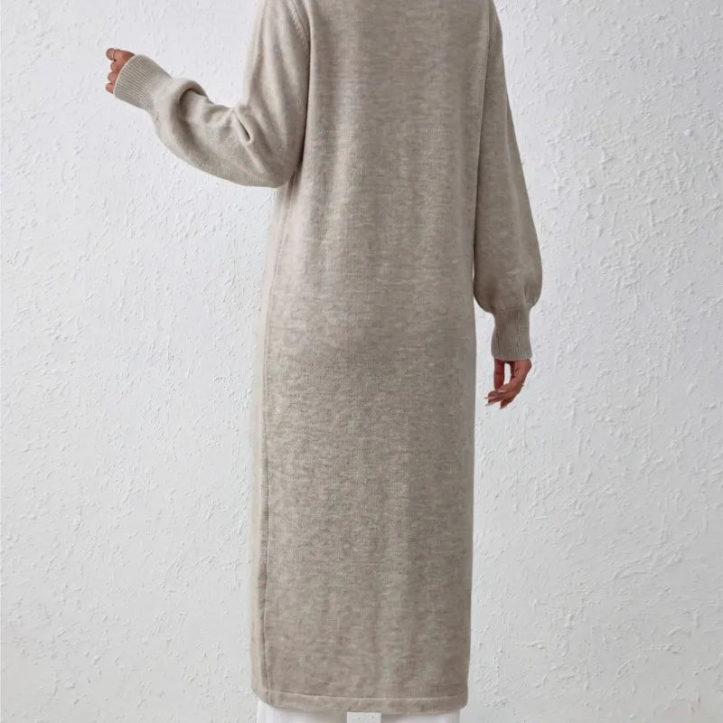 Tamsin Long Ribbed Cardigan