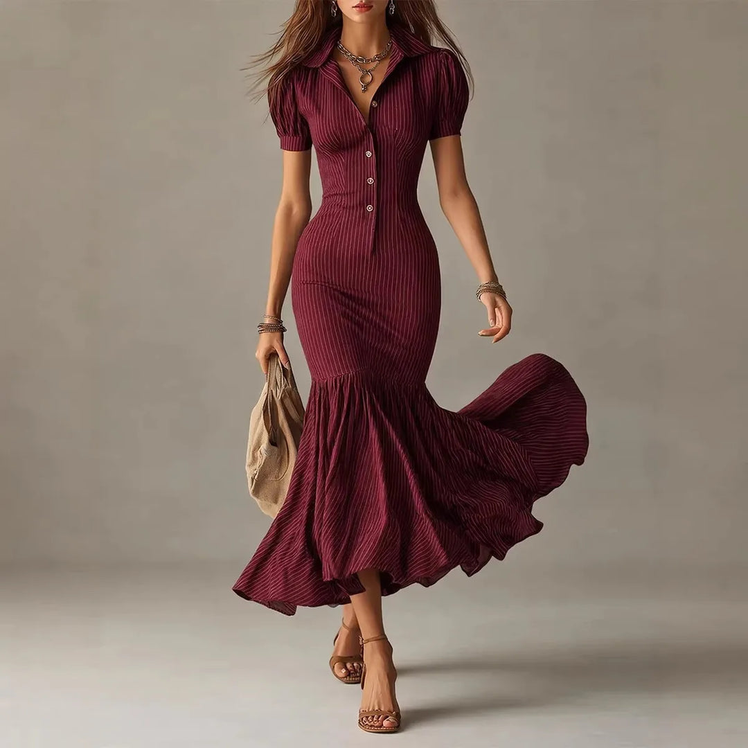 Ophelia Button Front Shirt Dress