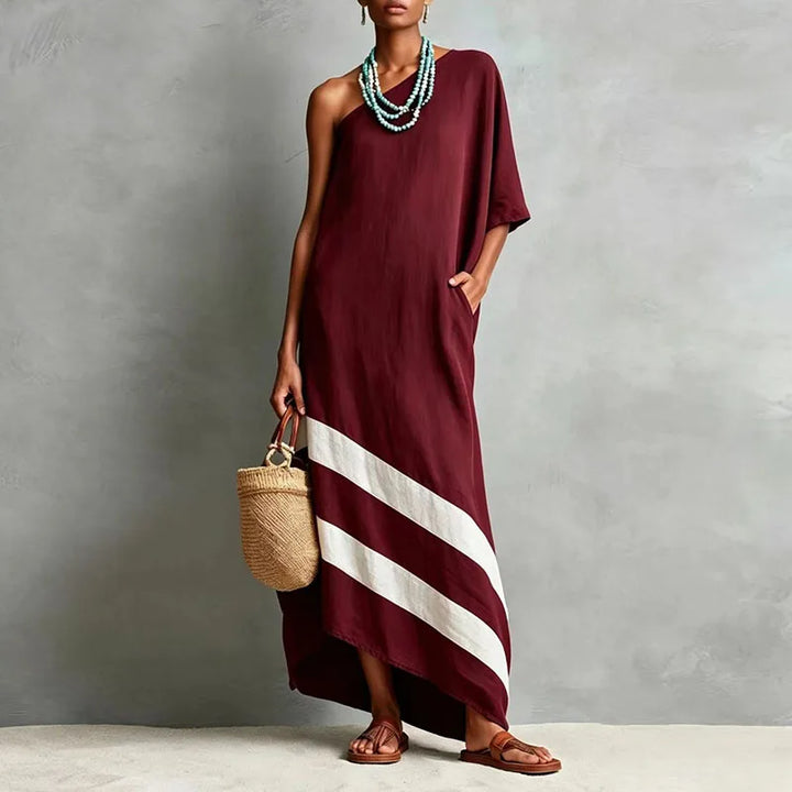 Perrin One Shoulder Maxi Dress