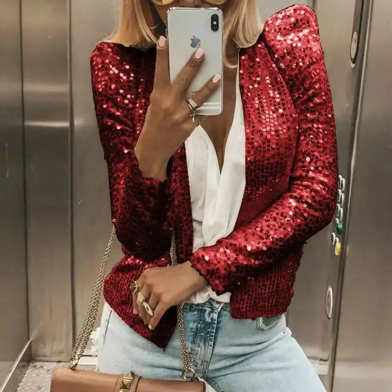 Adalina Sequin Crop Jacket