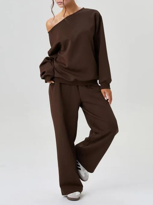 Estelle Off Shoulder Tracksuit Set
