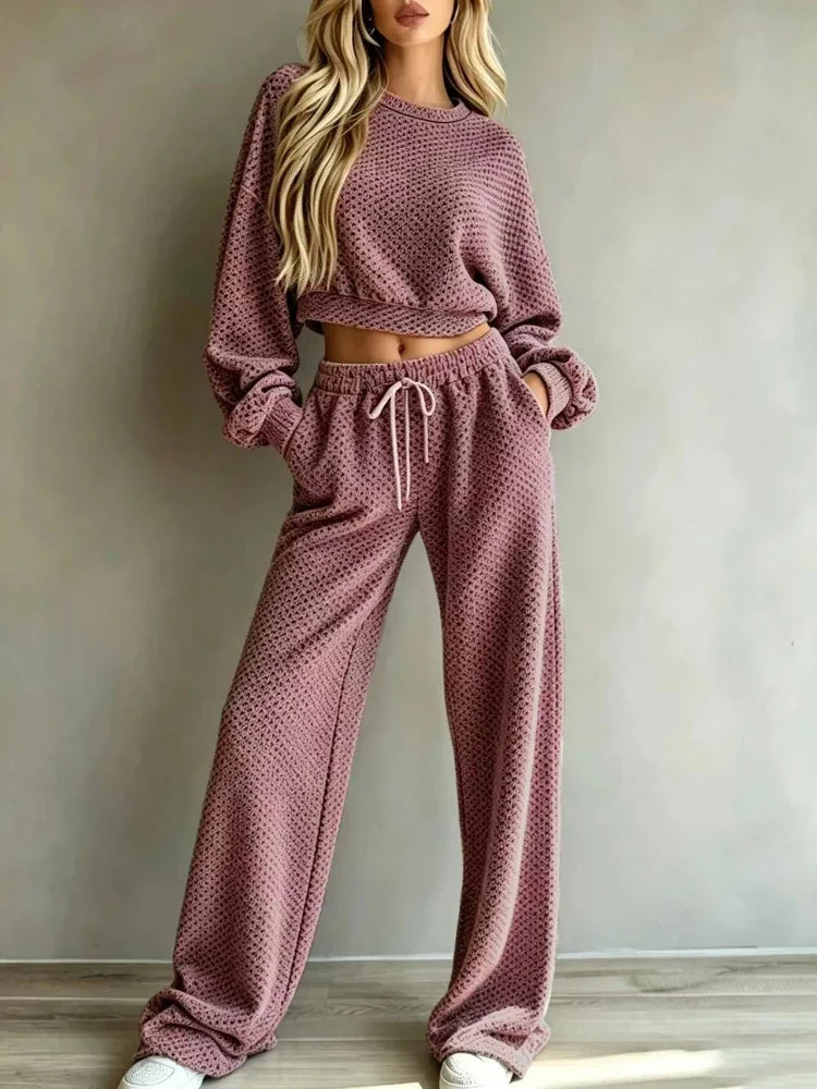 Paloma Cropped Knit Set