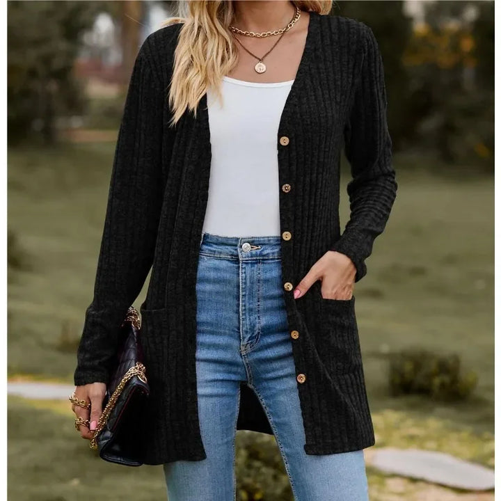 Valeska Ribbed Knit Cardigan