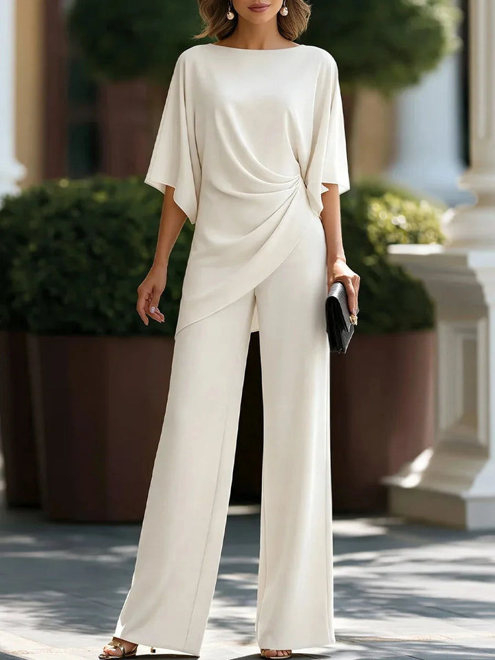 Coraline Draped Hem Trouser Set