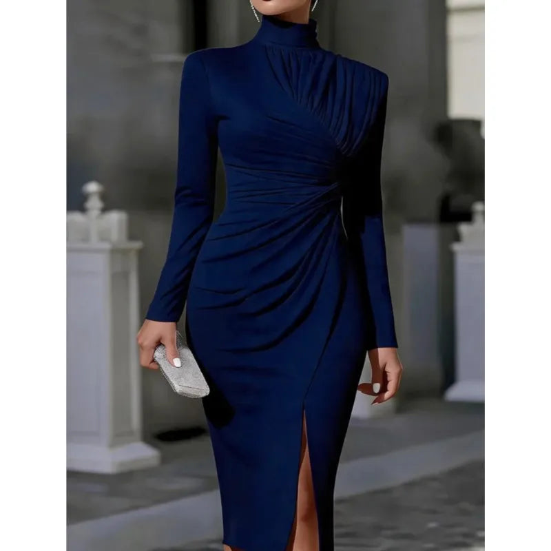 Fiona Ruched Midi Dress