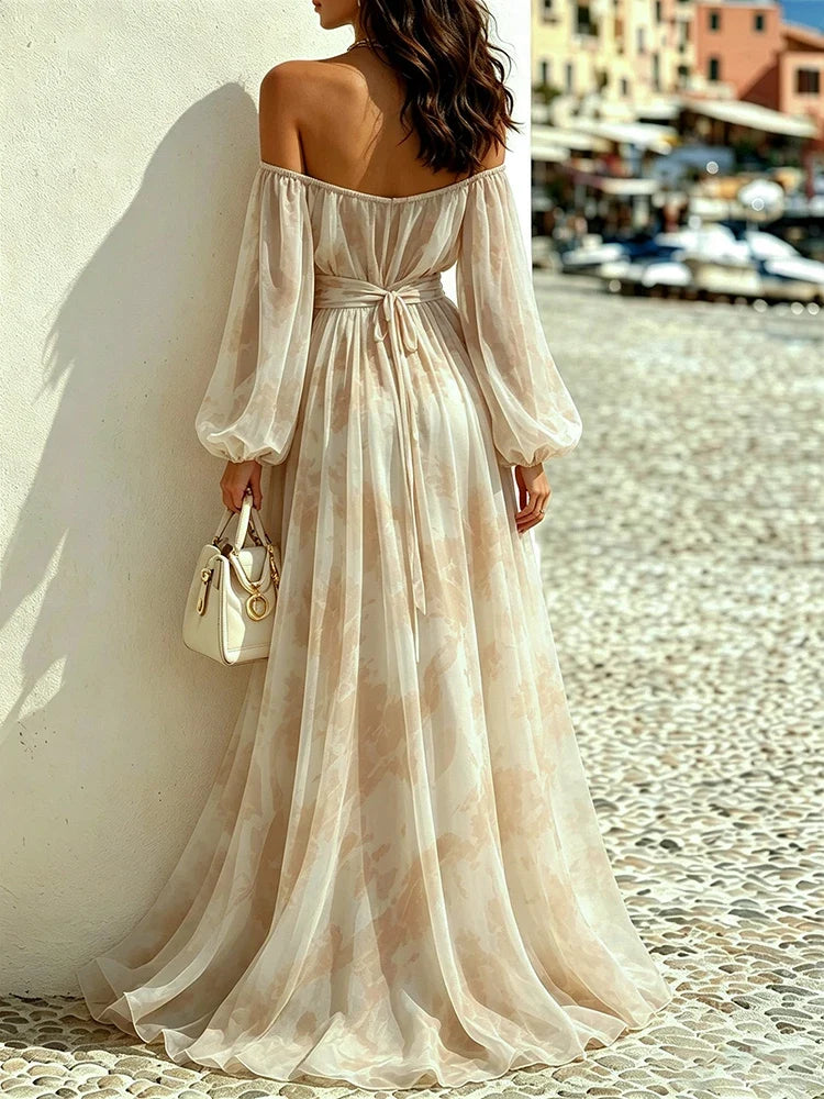 Talia Off Shoulder Maxi Dress