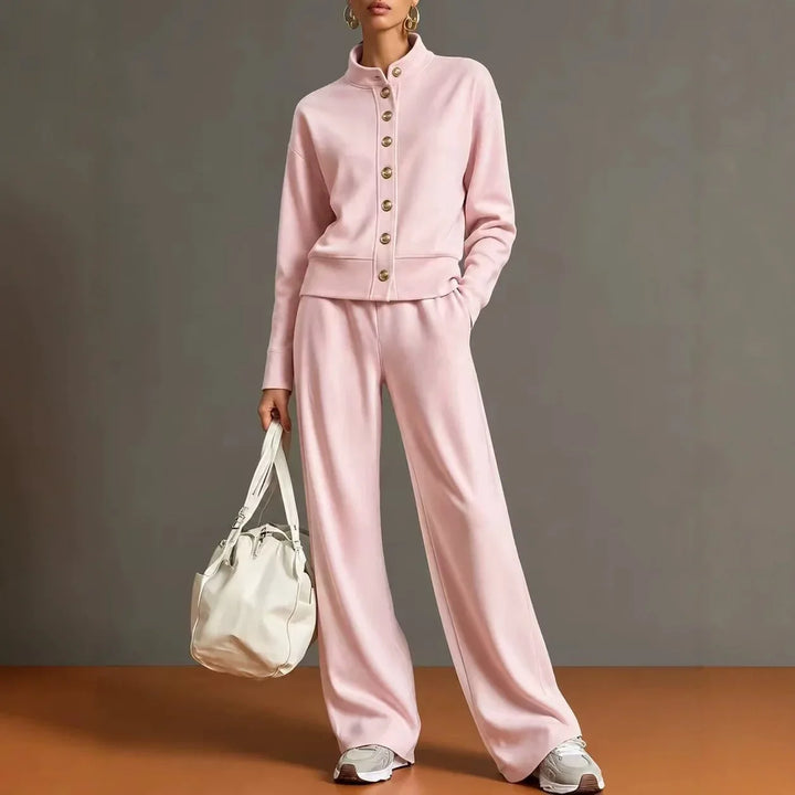 Sofia Button Front Pant Set