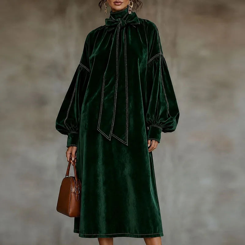Ophelia Bow Tie Maxi Dress