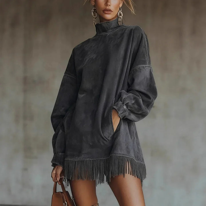 Bianca High Neck Tunic Dress