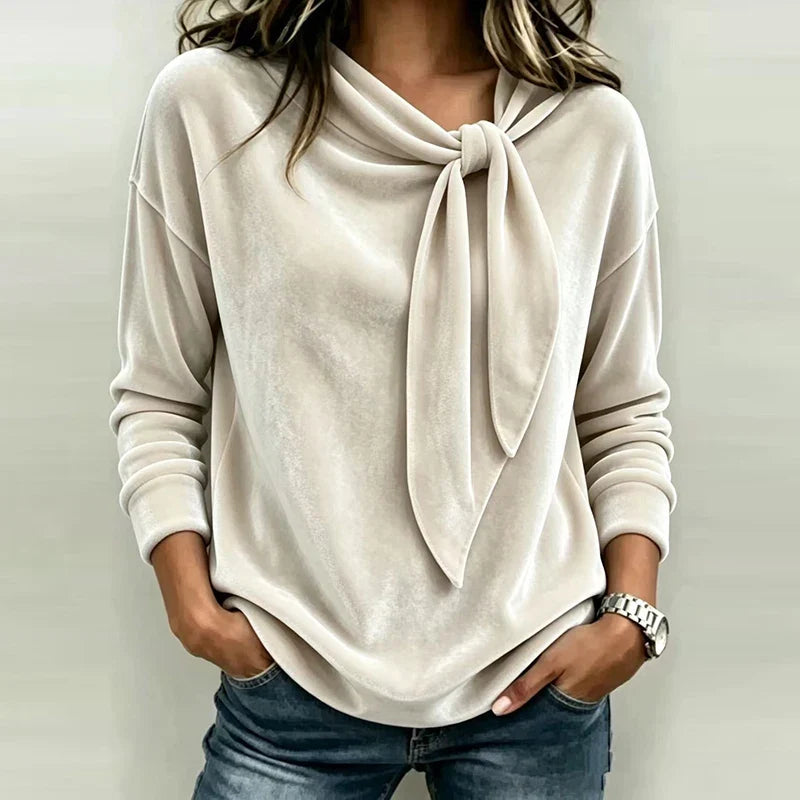 Corinne Bow Neck Pullover