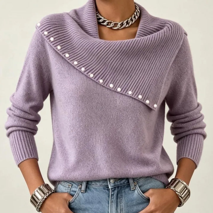 Ivette Scarf Collar Sweater