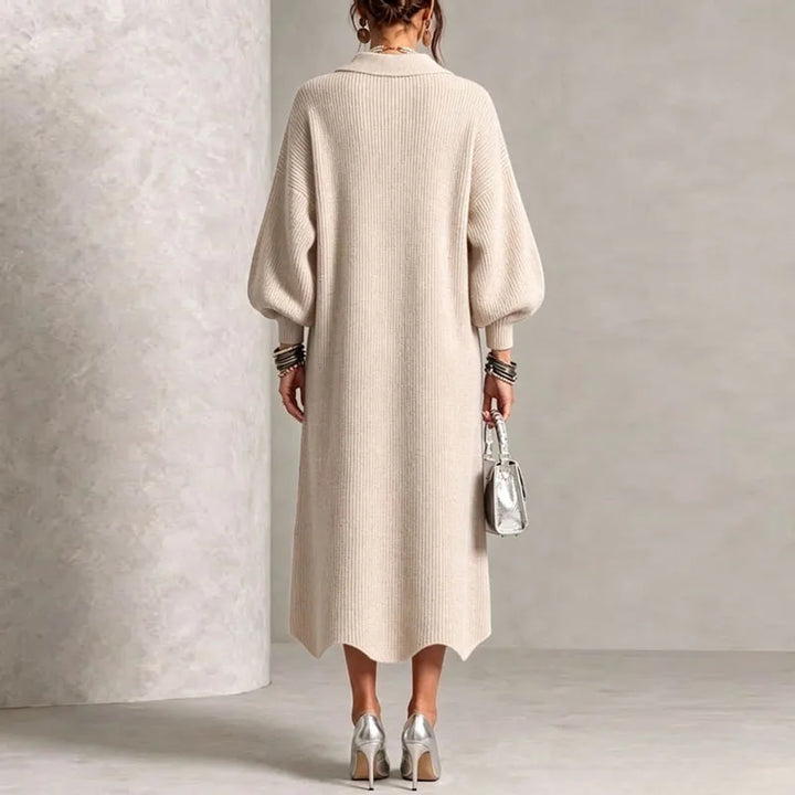 Odalys Button Front Sweater Dress