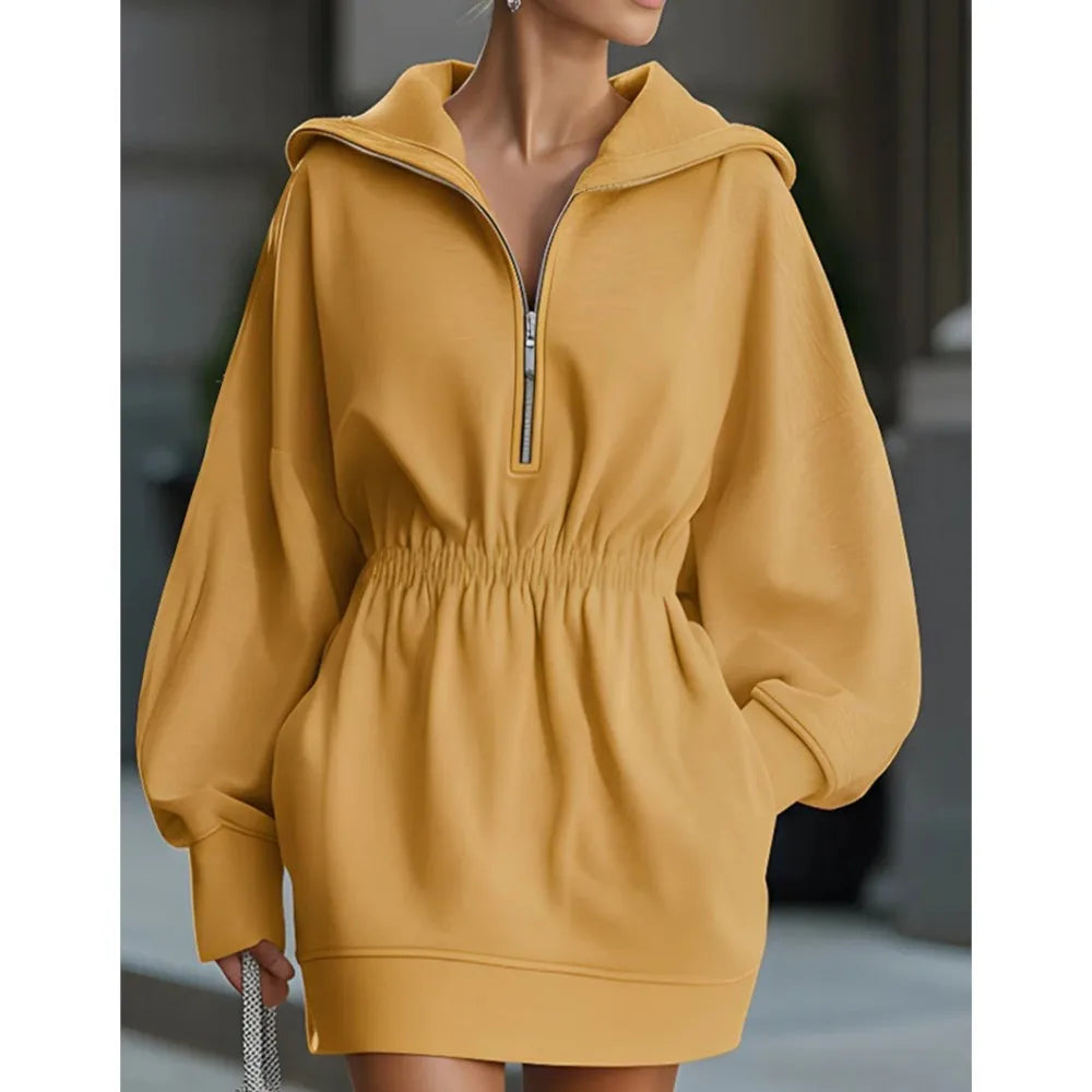 Caroline Cinched Waist Mini Dress