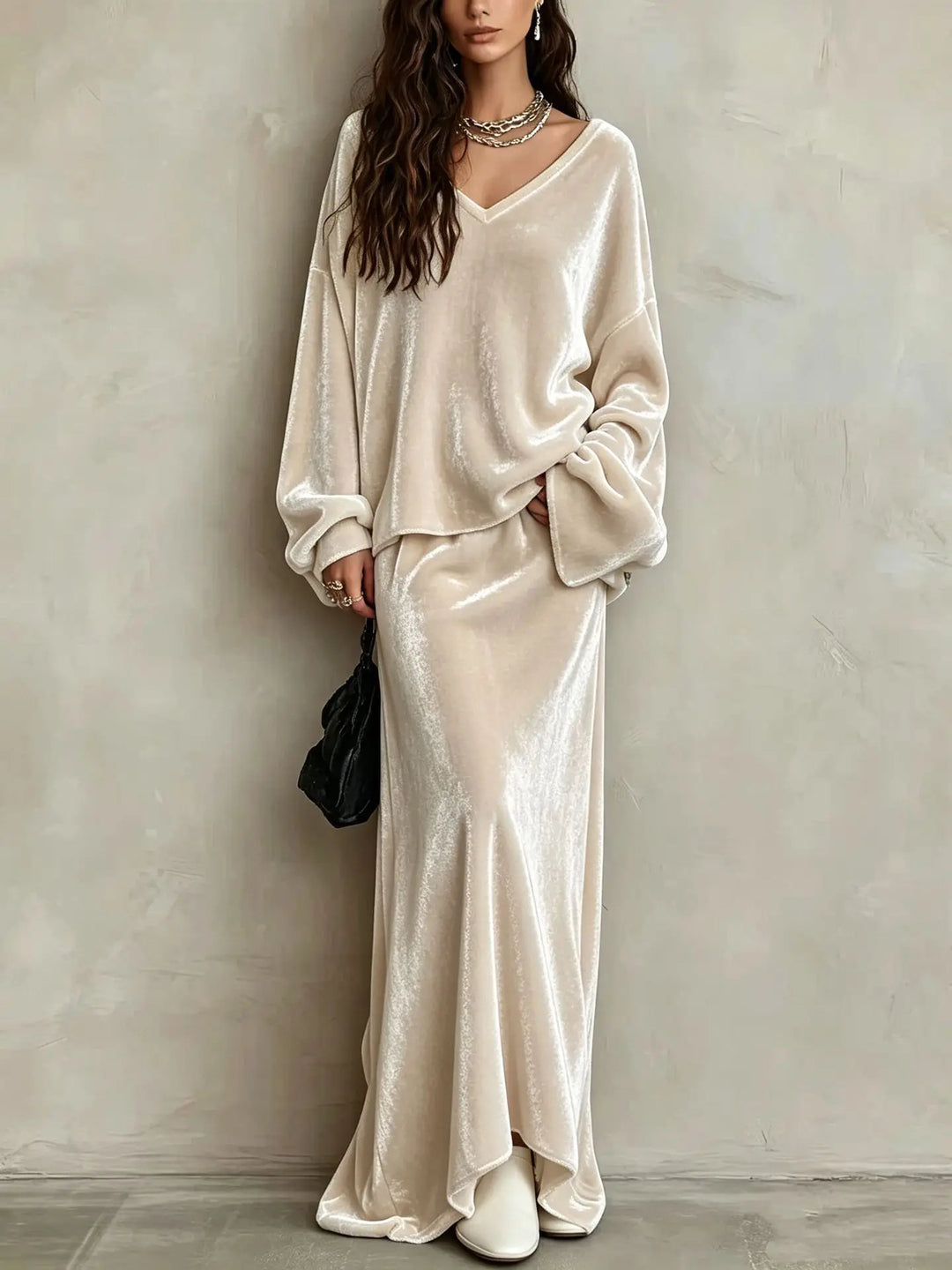 Theodosia Mermaid Hem Skirt Set