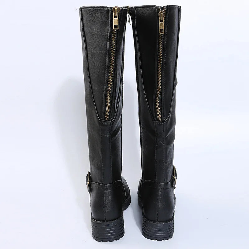 Cassia Side Zip Riding Boots