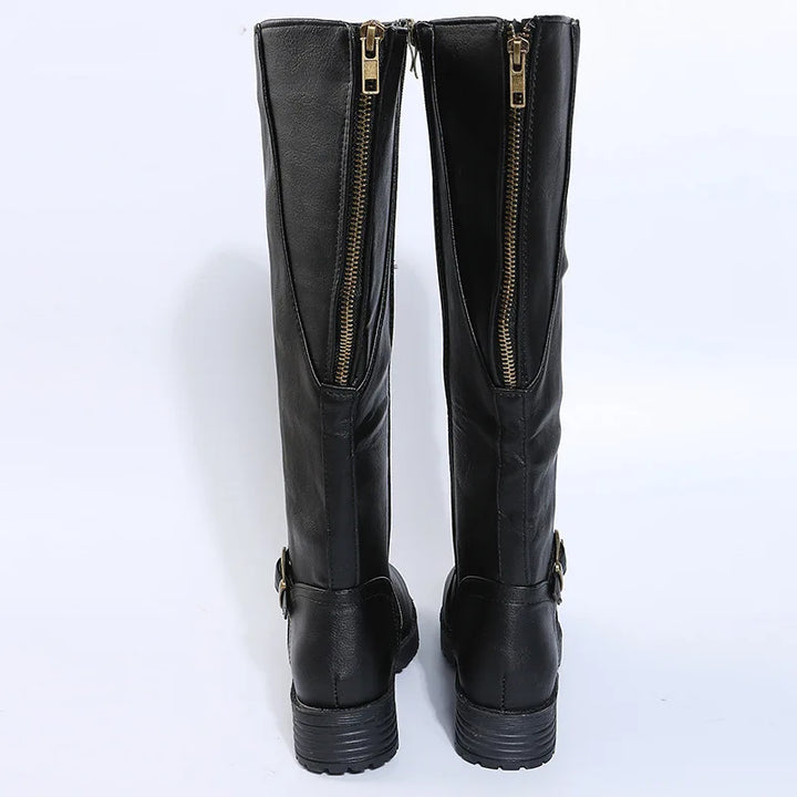 Cassia Side Zip Riding Boots
