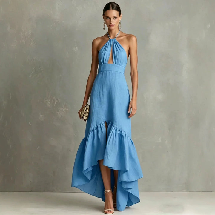 Mireya Halter Wedding Guest Dress