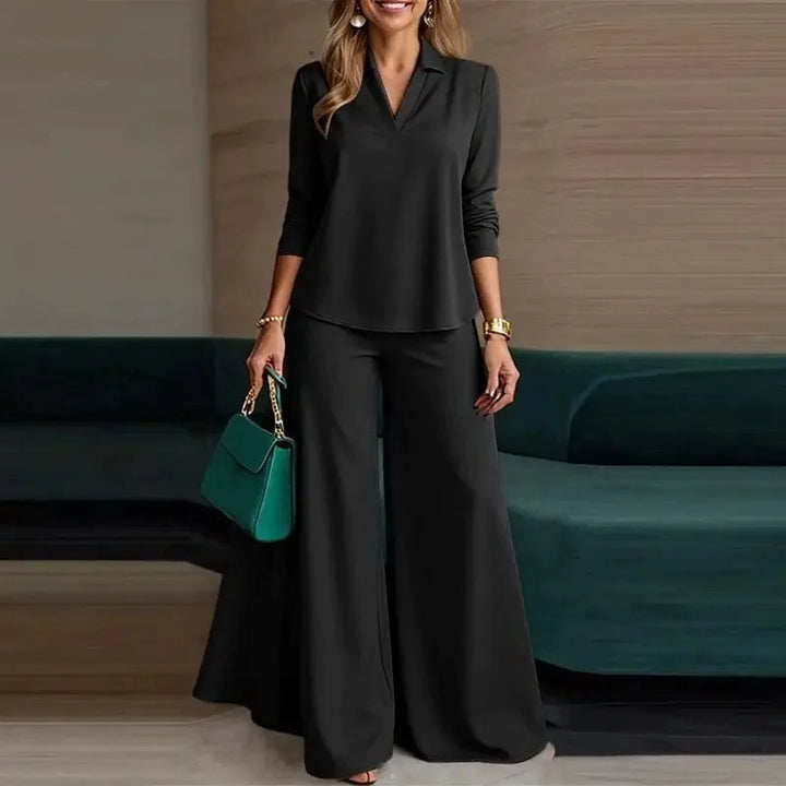 Xylara Relaxed Wide Leg Pants Set