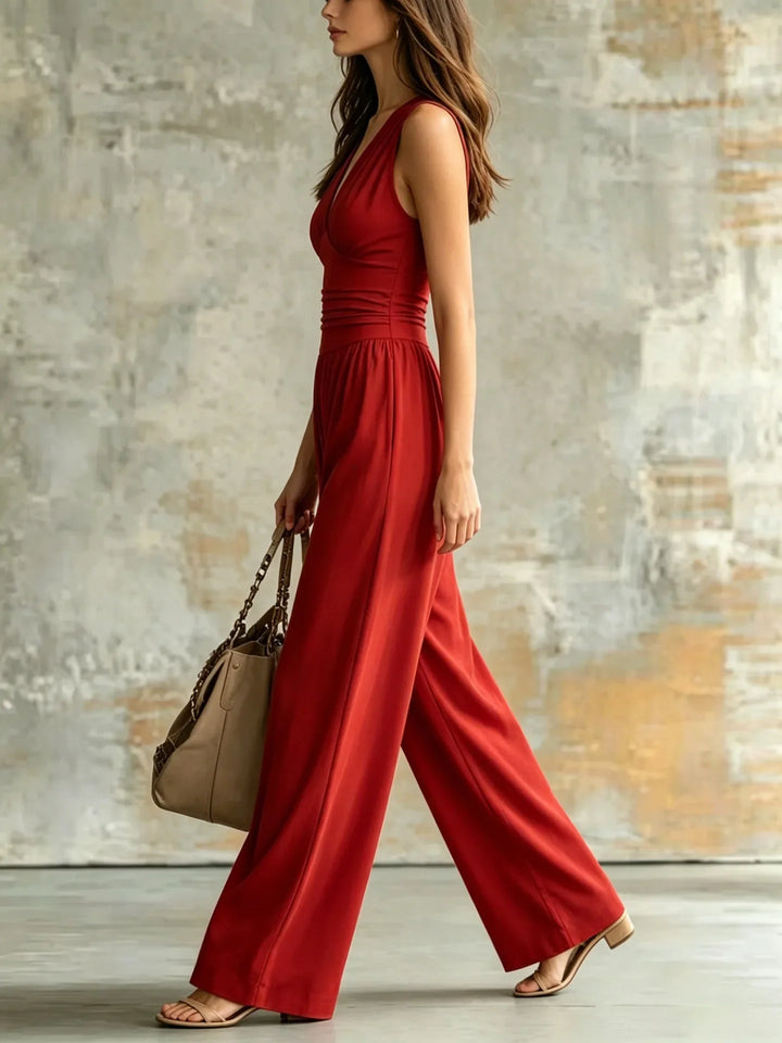 Ana Figure Flattering V Neck Jumpsuit