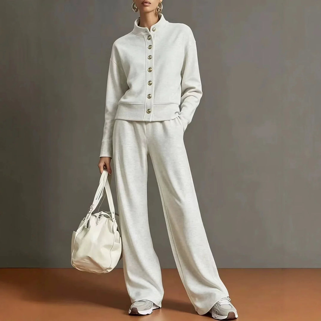 Sofia Button Front Pant Set