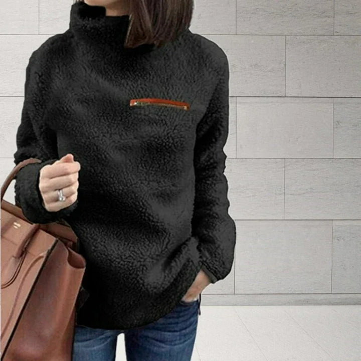 Nadia Sherpa Turtleneck Top