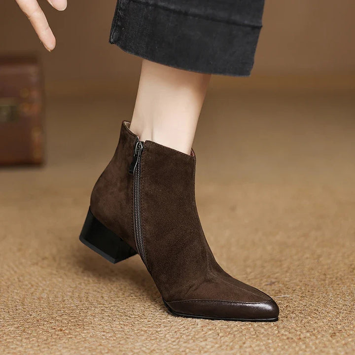 Season Side Zip Suede Boots